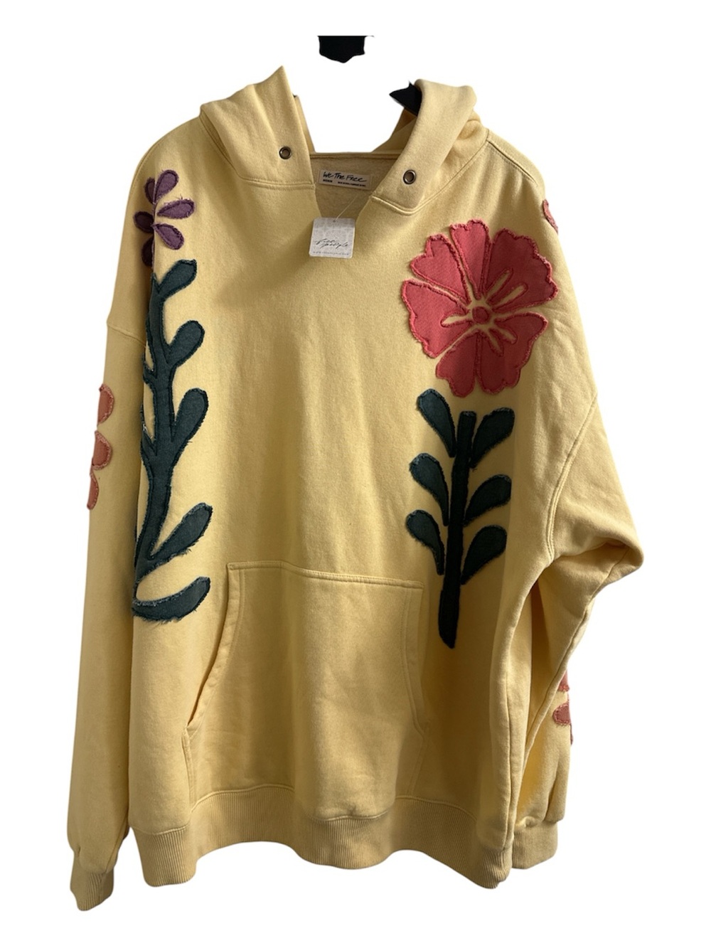 Free People We The Free It’s A Vibe Flowers Hoodie NWT Size M - Picture 4 of 6